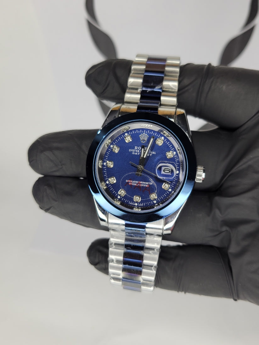 RLX AAA Luxury Two-Tone Stainless Steel Quartz Watch with Date