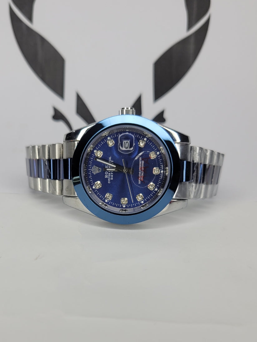 RLX AAA Luxury Two-Tone Stainless Steel Quartz Watch with Date