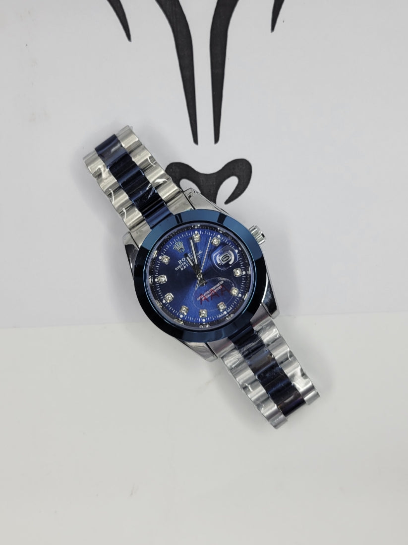 RLX AAA Luxury Two-Tone Stainless Steel Quartz Watch with Date