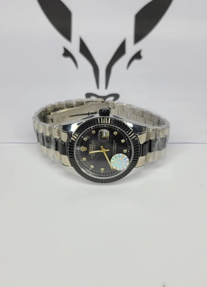 Luxury RLX Watch – Steel Body, Date Display