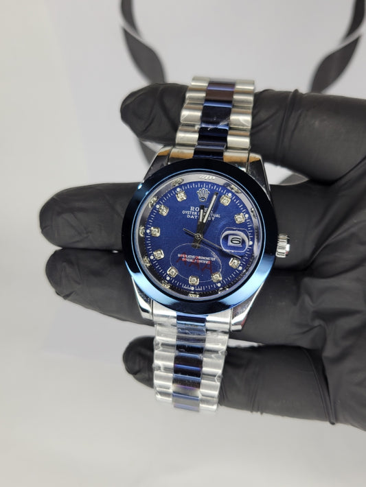 RLX AAA Luxury Two-Tone Stainless Steel Quartz Watch with Date