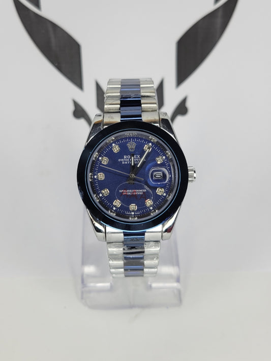 RLX AAA Luxury Two-Tone Stainless Steel Quartz Watch with Date